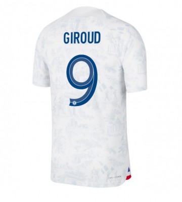 Maillot de foot France Olivier Giroud #9 Extérieur Monde 2022 Manches Courte